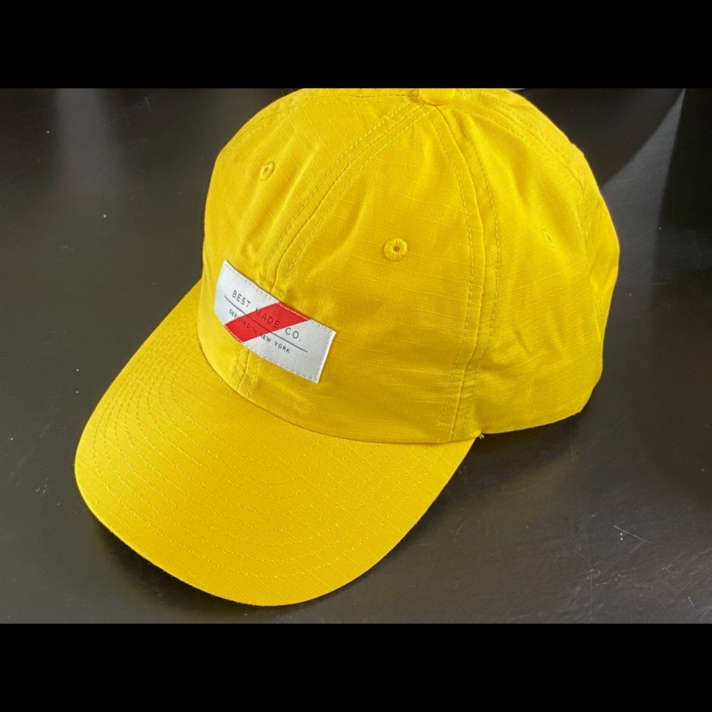 BEST MADE CO- Ripstop BallCap Hat Cap, NEW, Yellow